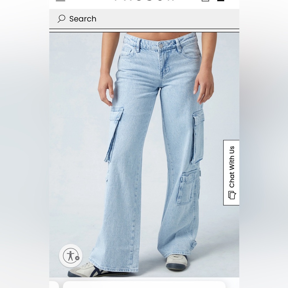 PacSun low rise baggy wide leg jeans